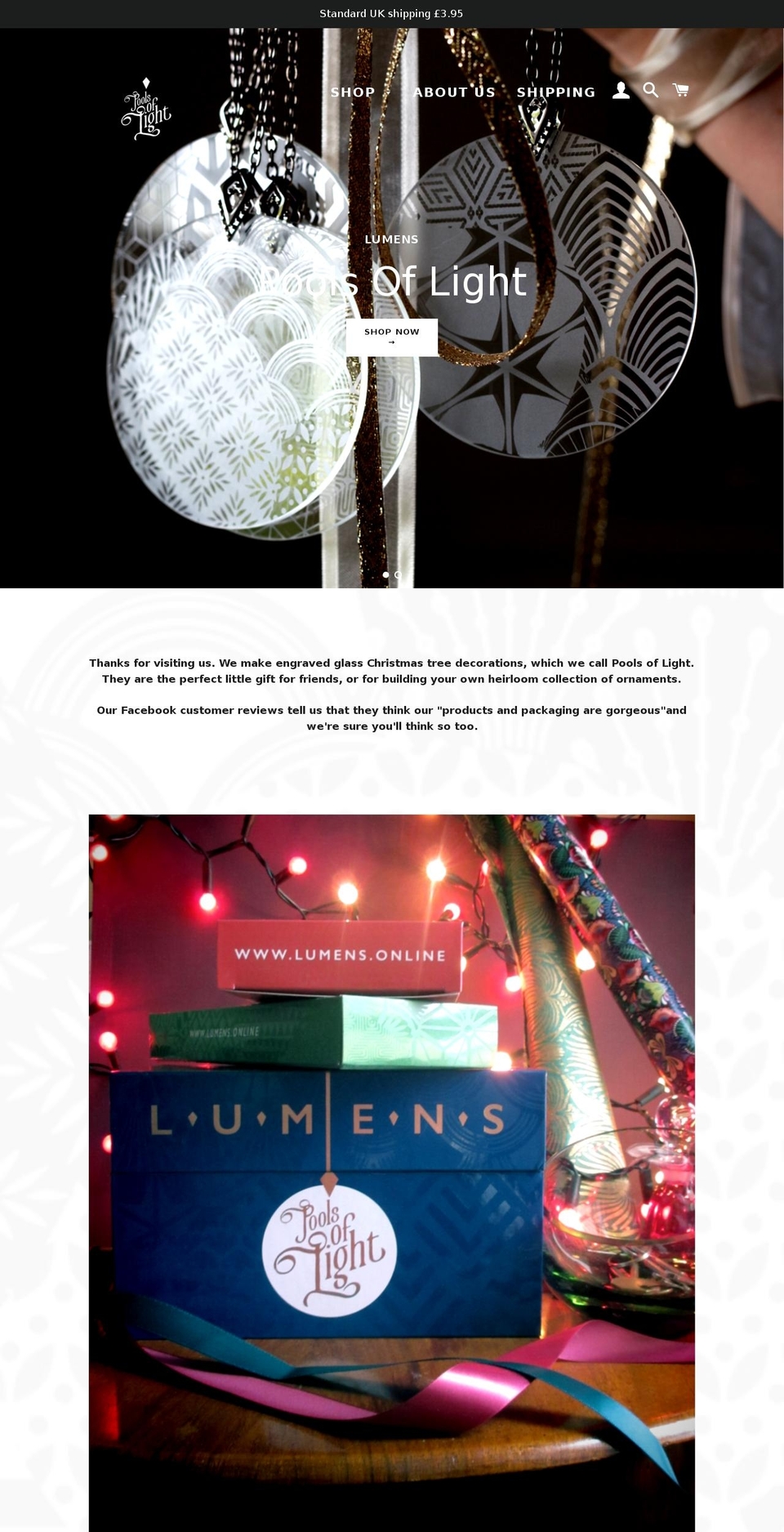 lumens.online shopify website screenshot