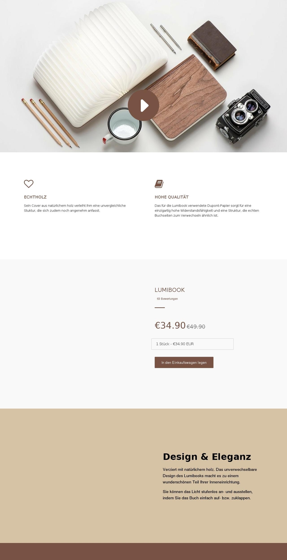 lumibook.de shopify website screenshot