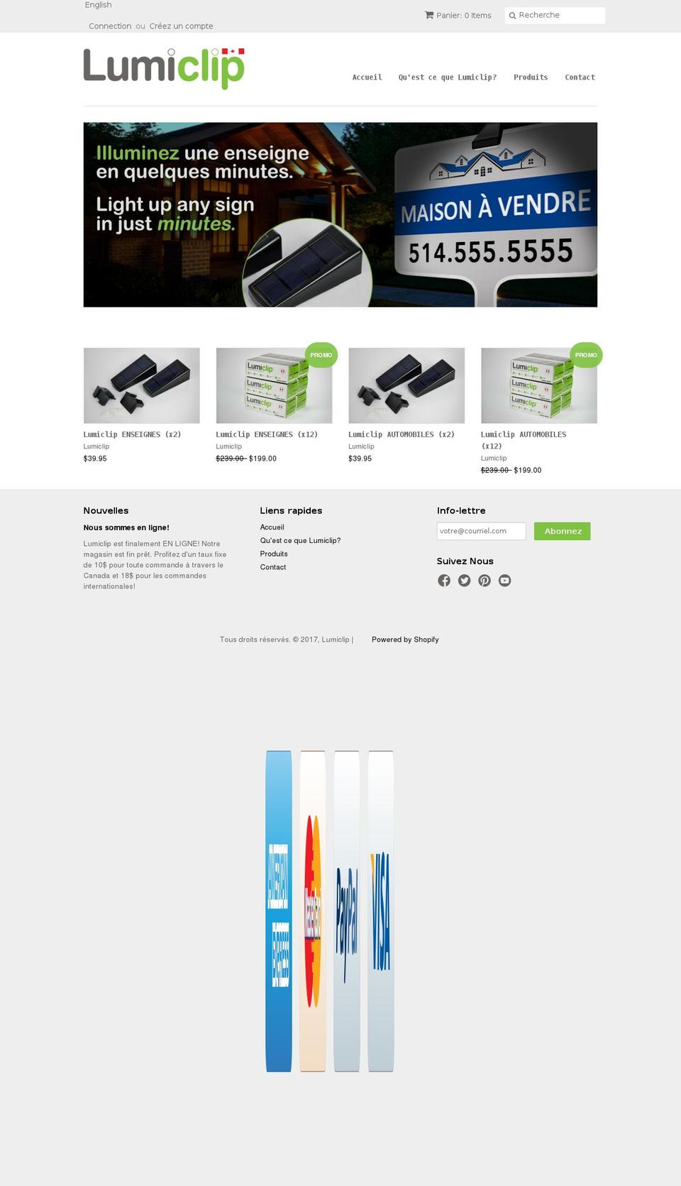 lumiclip.com shopify website screenshot