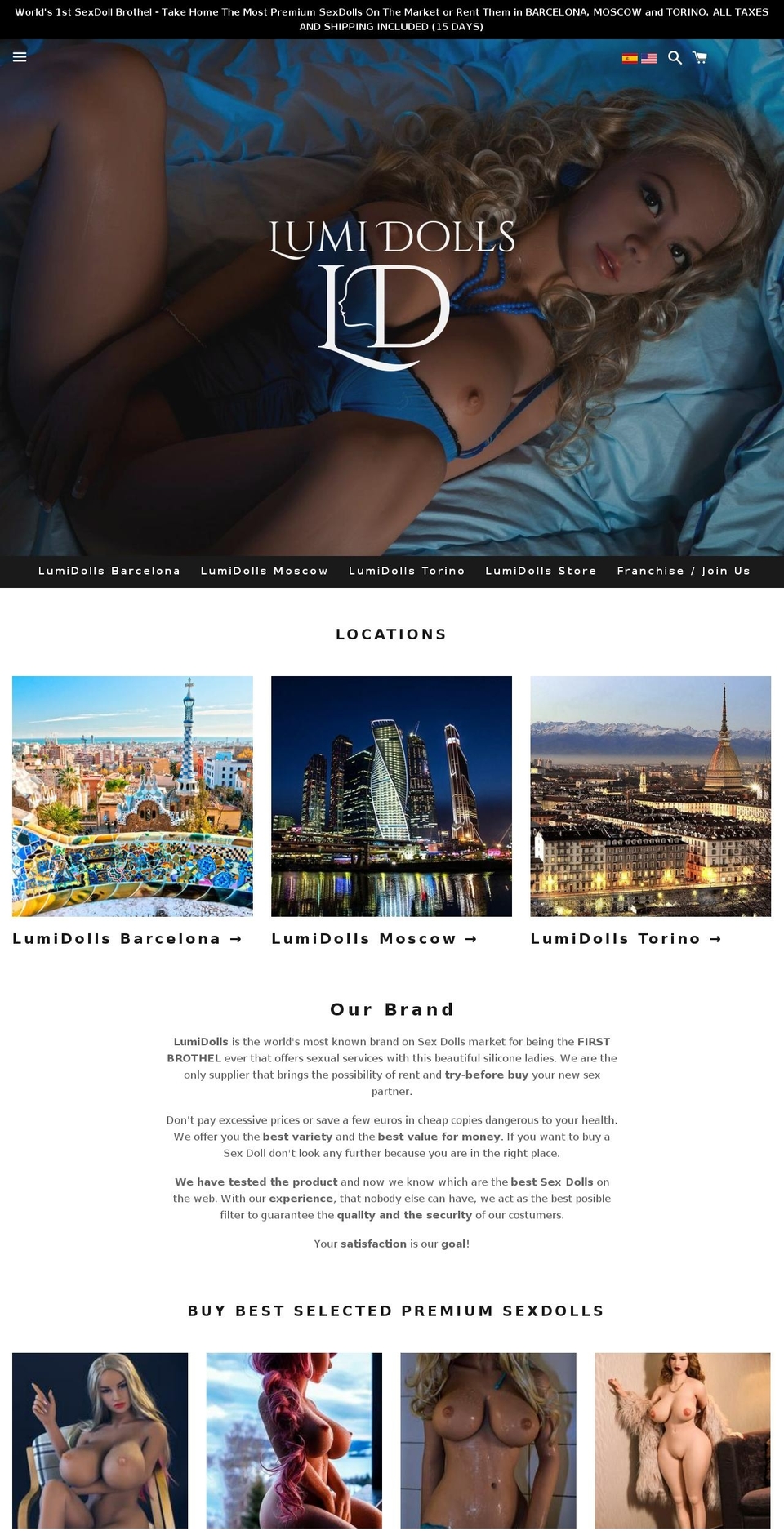lumidolls.com — Shopify storefront screenshot
