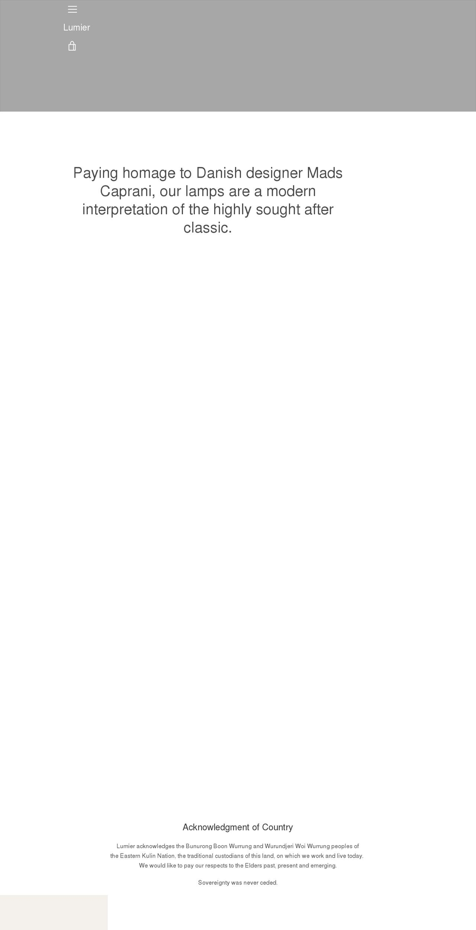lumier.com.au shopify website screenshot