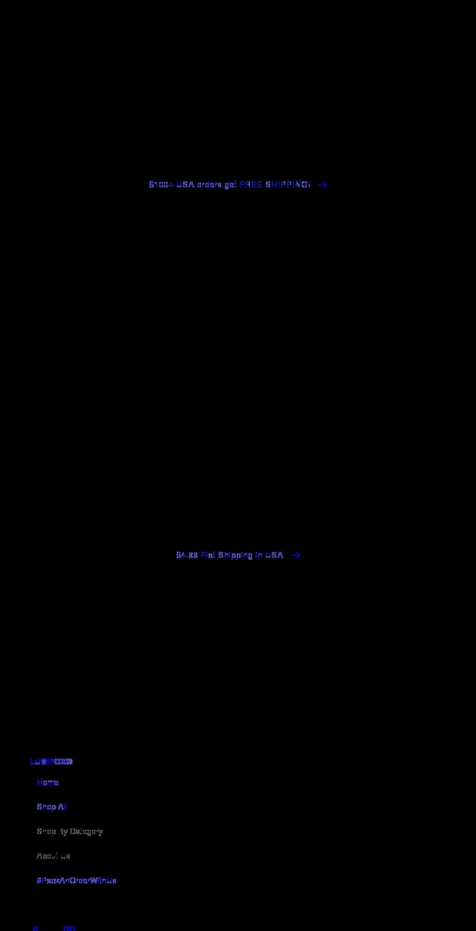 lumifoxshop.com shopify website screenshot