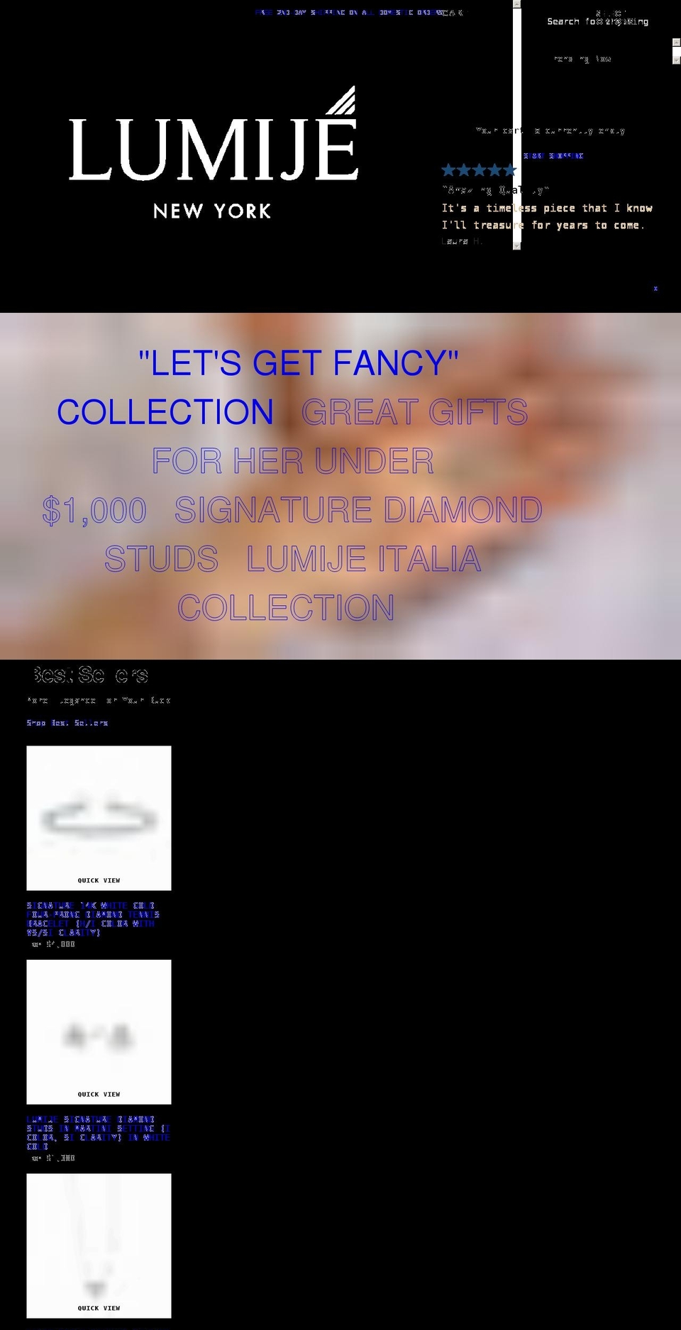lumije.com shopify website screenshot