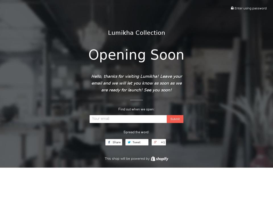 lumikhacollection.com shopify website screenshot