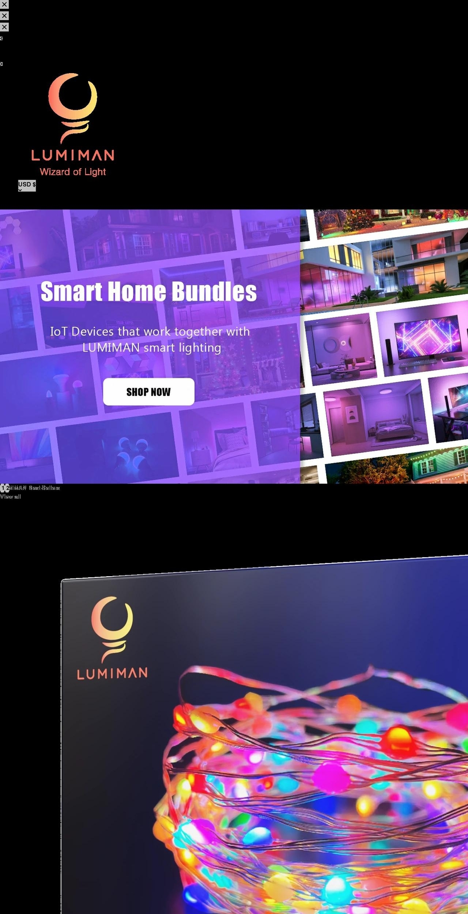 lumiman.com shopify website screenshot