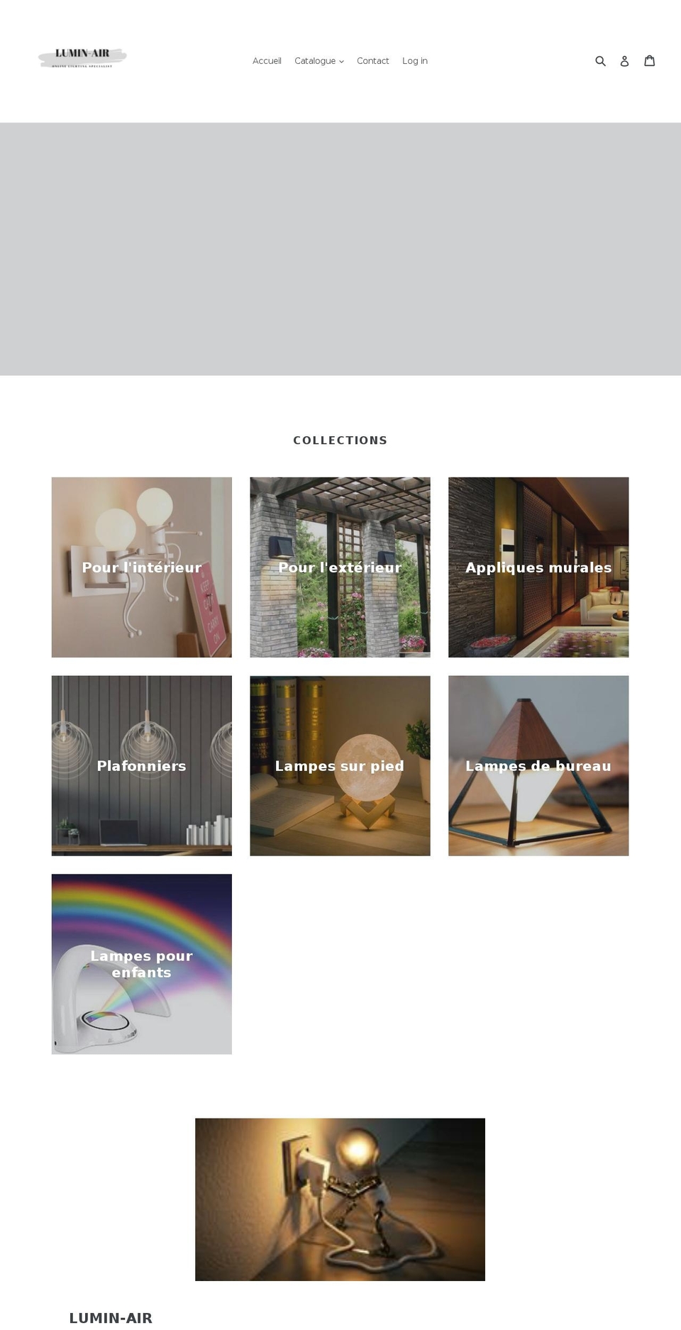 lumin-air.com — Shopify storefront screenshot