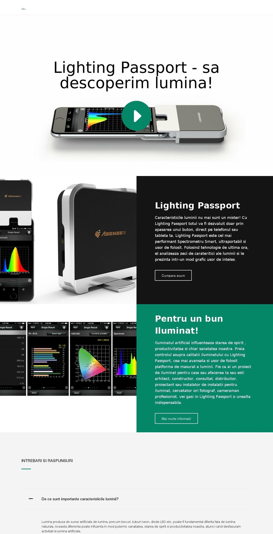luminaled.ro shopify website screenshot