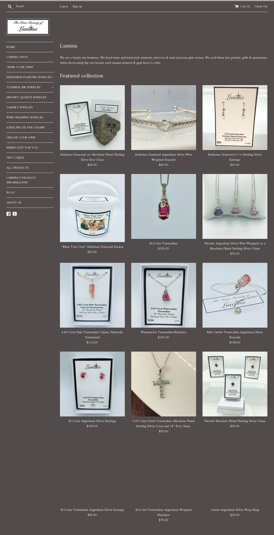 luminamined.com shopify website screenshot