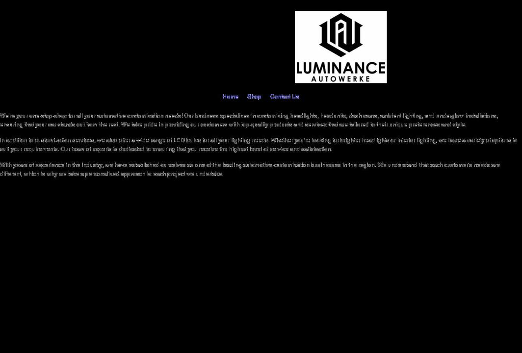 luminance.melbourne shopify website screenshot