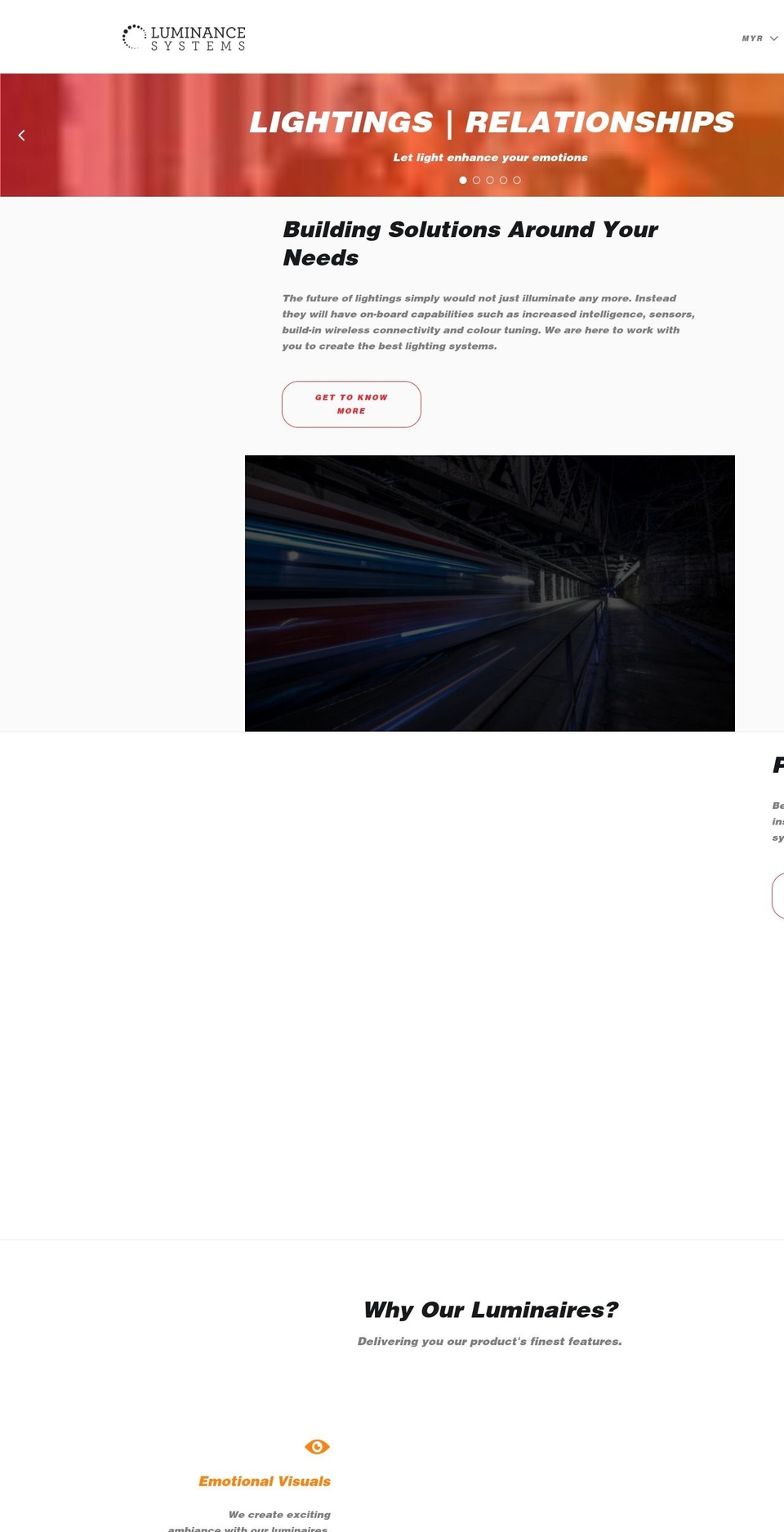 luminancesys.com — Shopify storefront screenshot