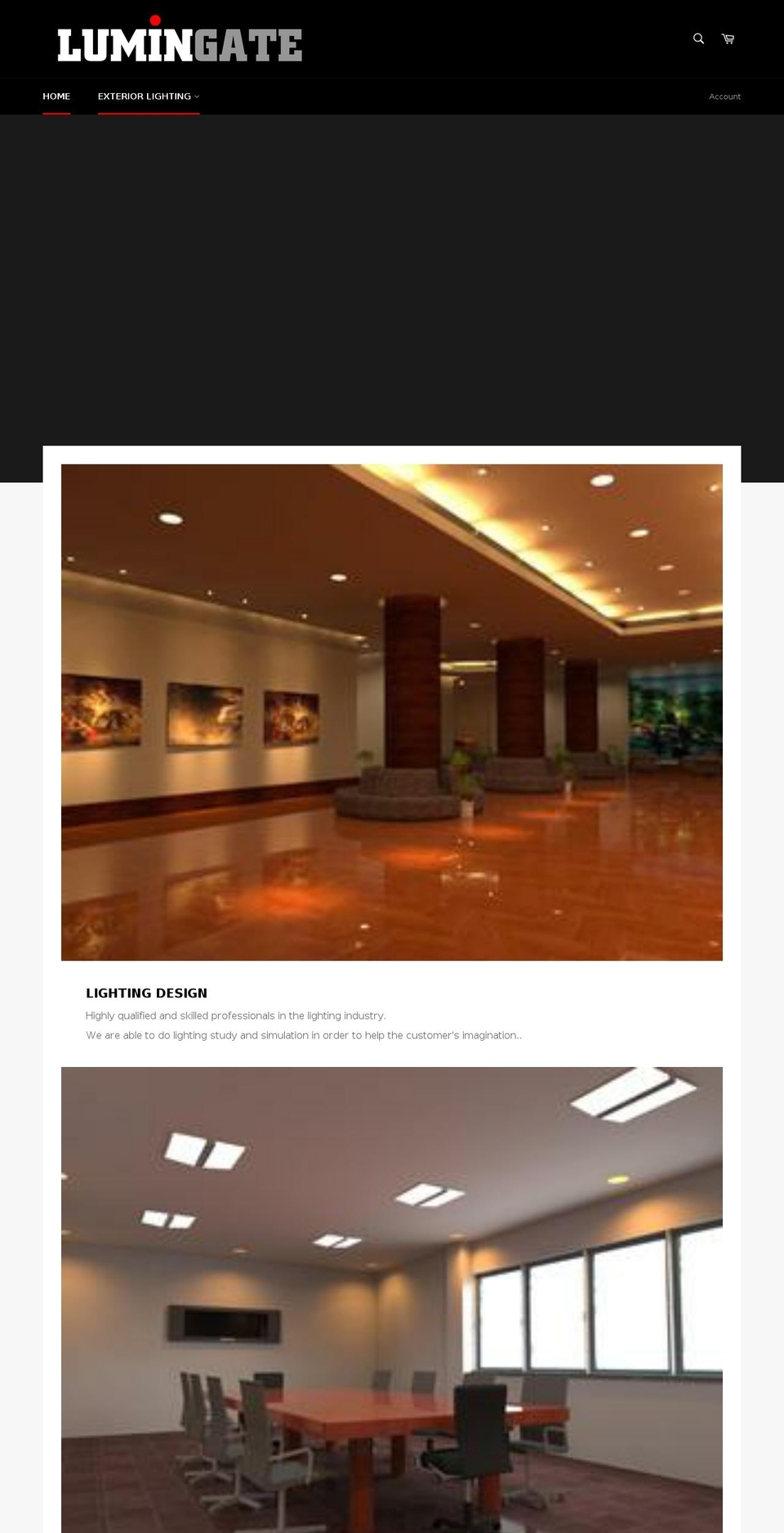lumingate.com — Shopify storefront screenshot