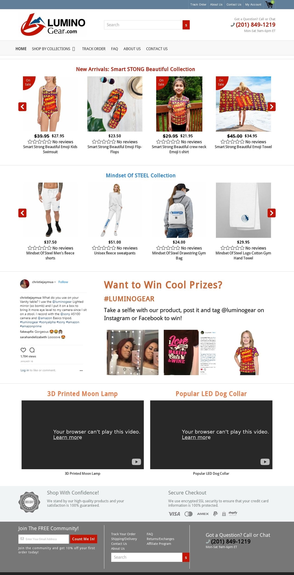 luminogear.com — Shopify storefront screenshot