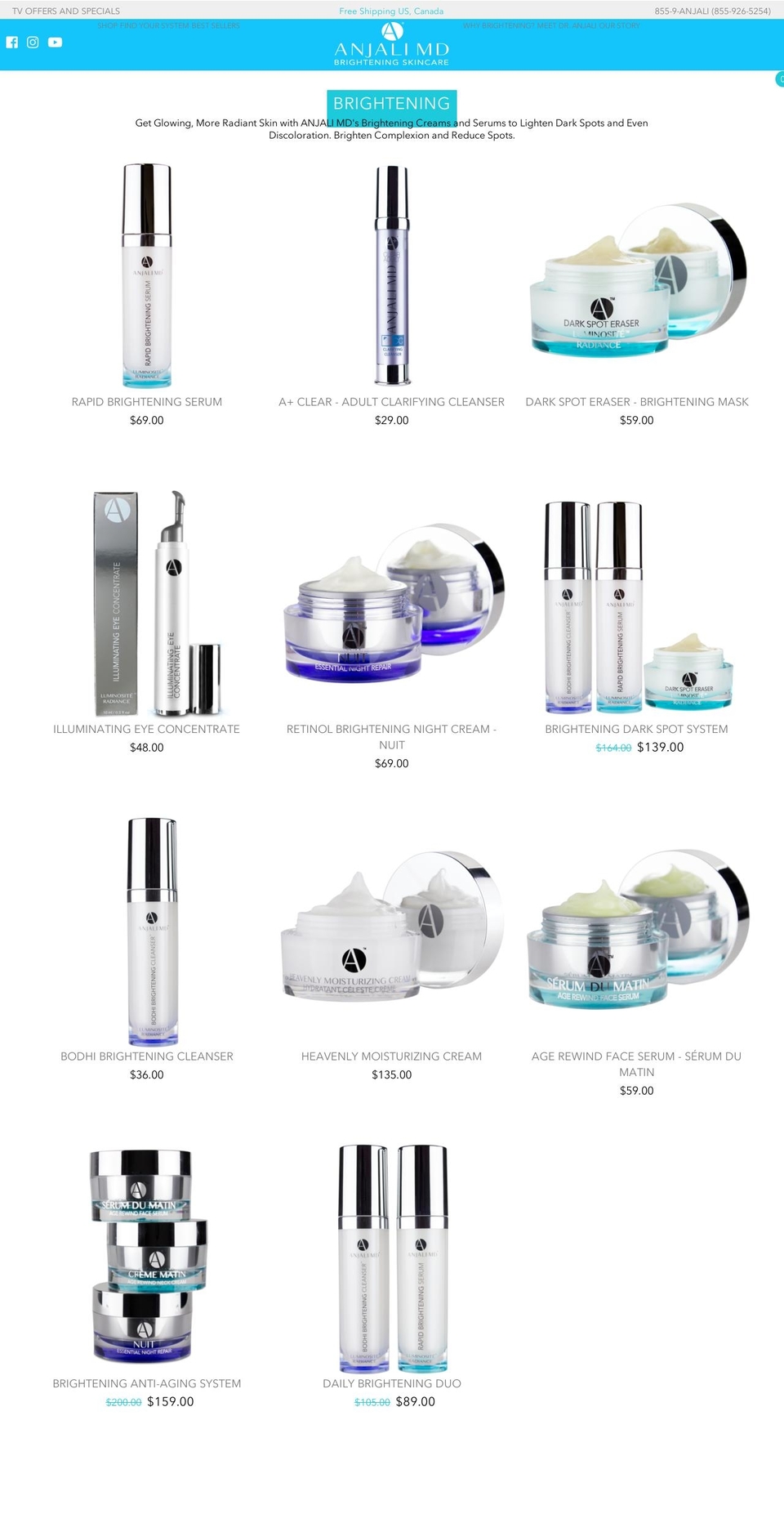 luminositeradiance.org shopify website screenshot