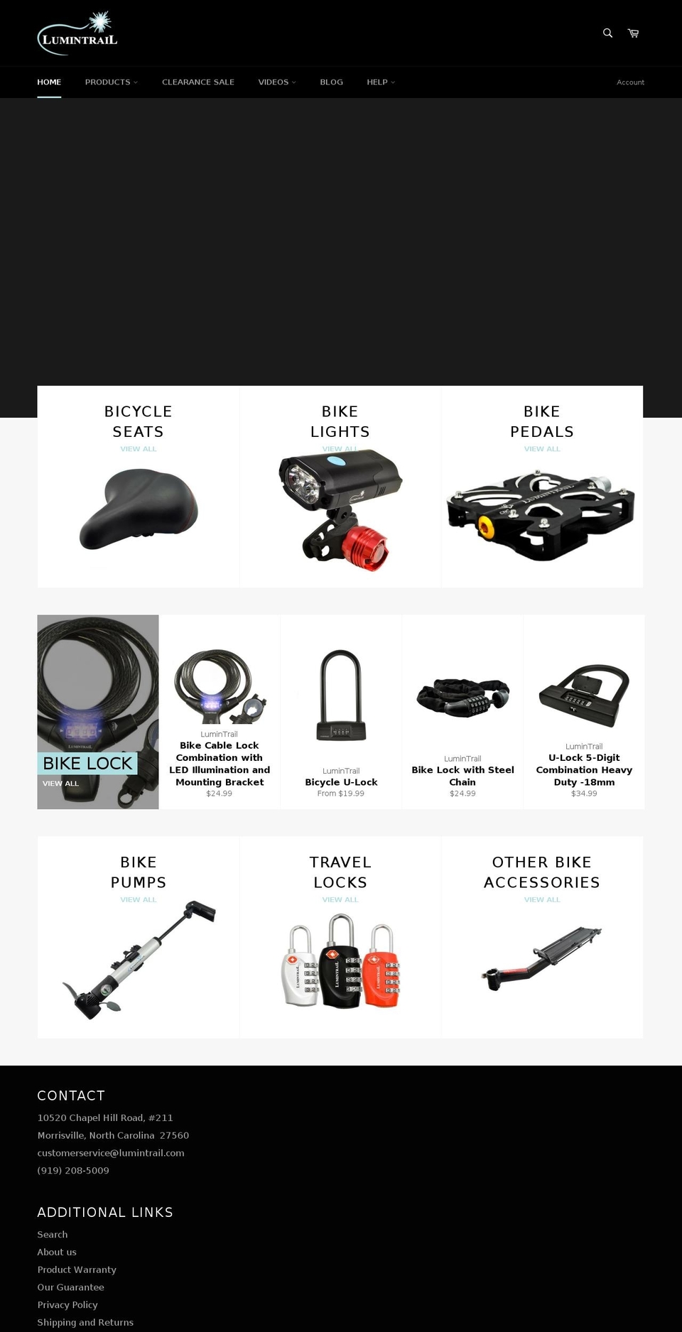 lumintrail.com shopify website screenshot