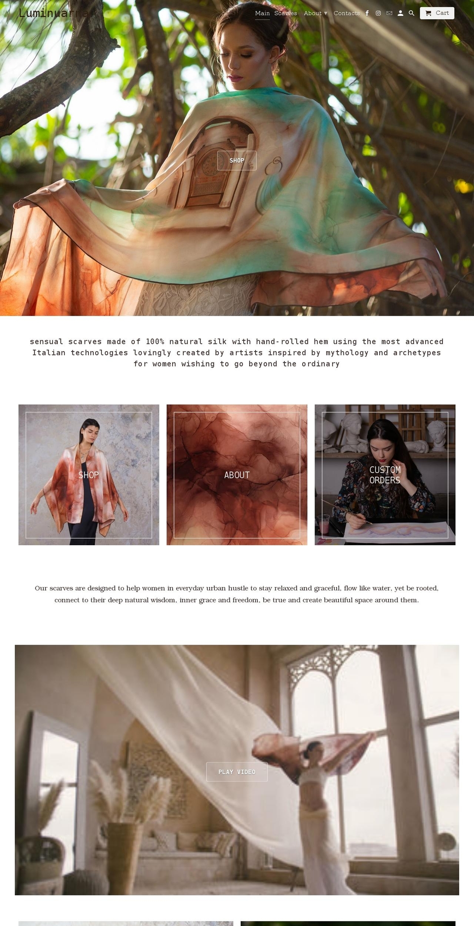 luminuarna.com shopify website screenshot
