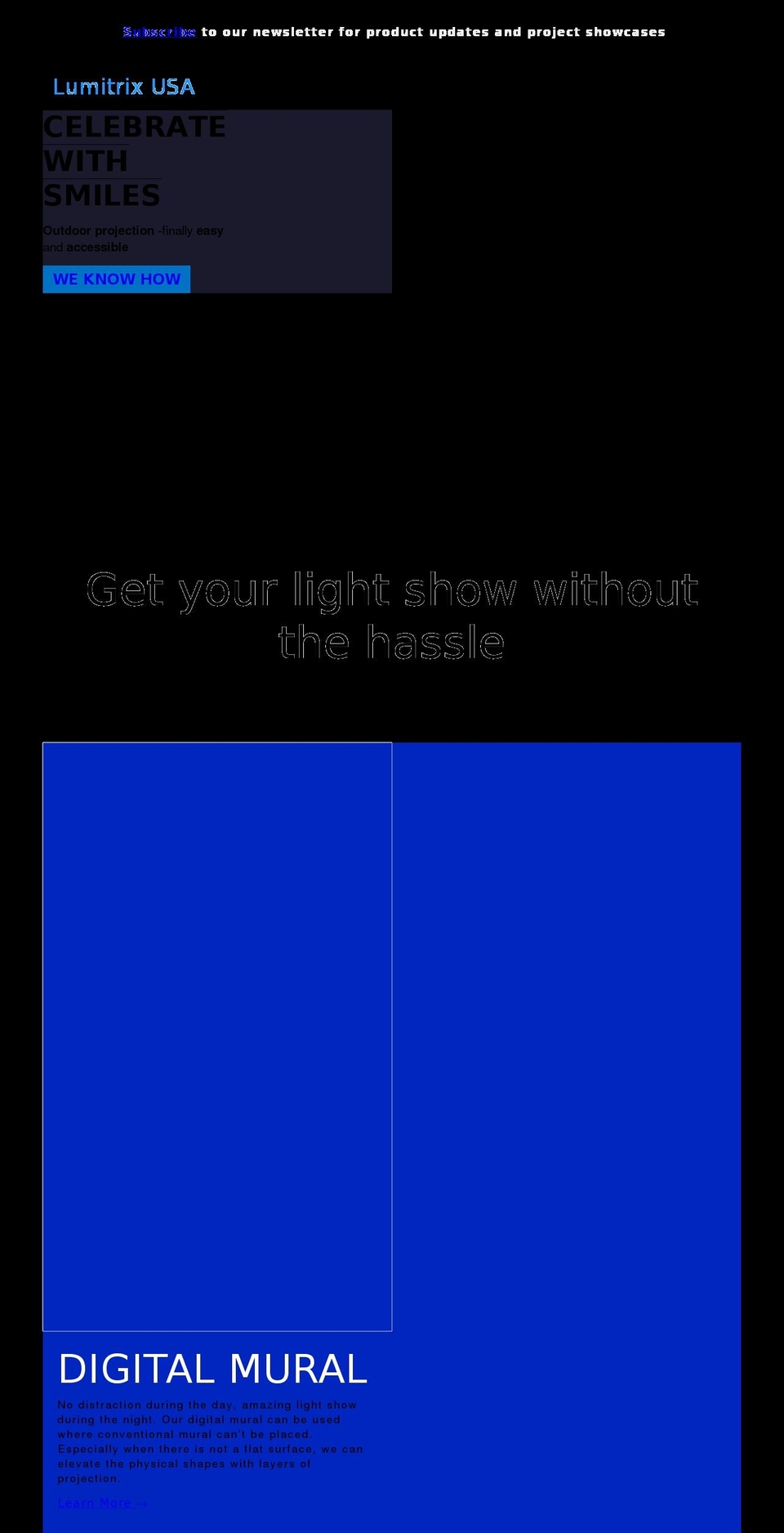 lumitrix-usa.com shopify website screenshot