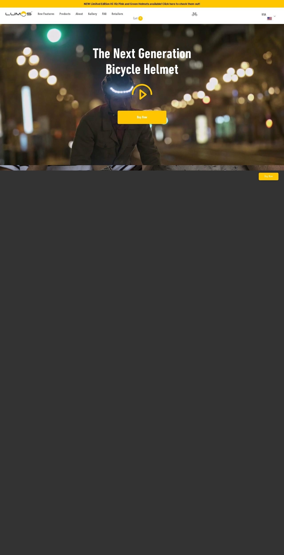 lumoshelmet.com — Shopify storefront screenshot