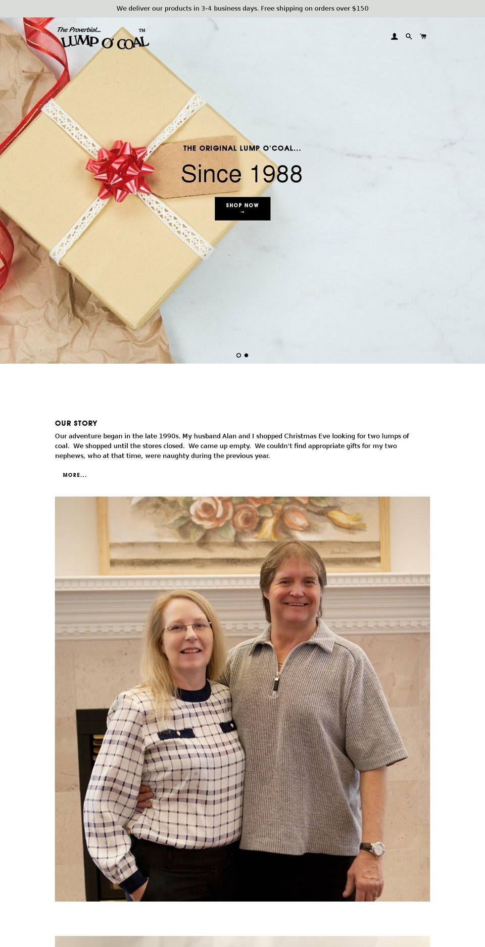 lumpocoal.com — Shopify storefront screenshot