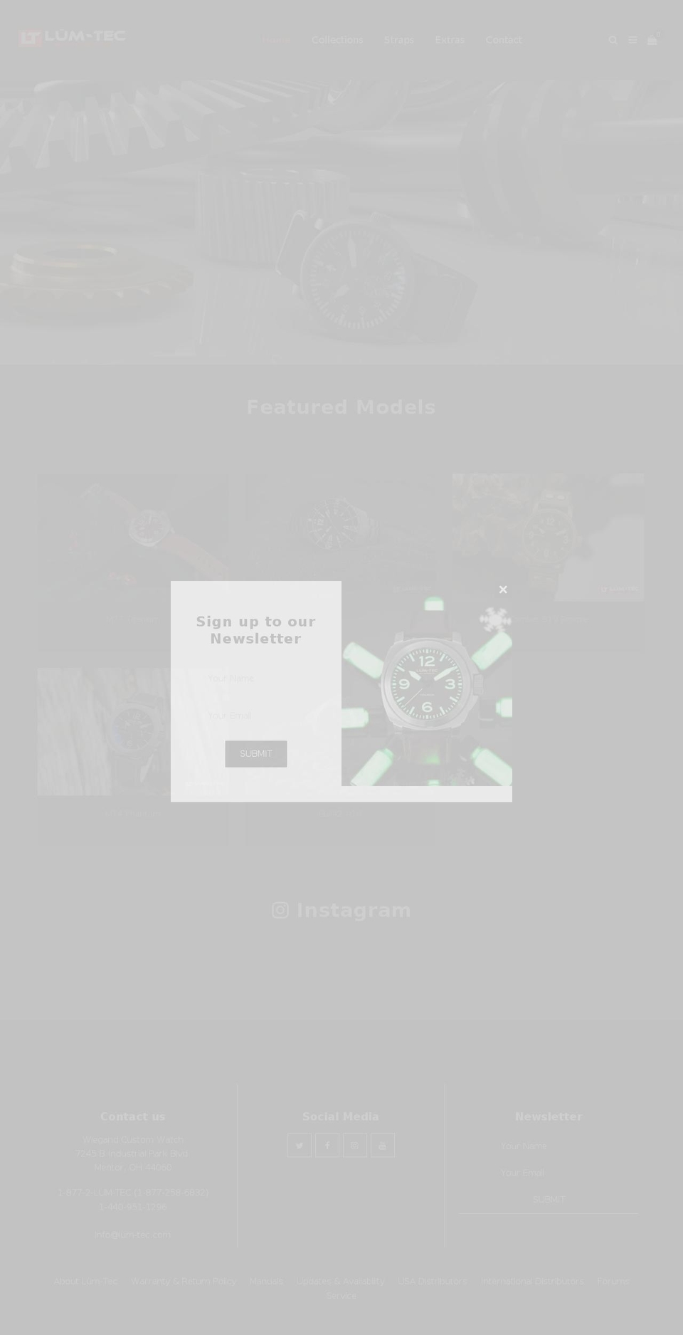 qs-dark Shopify theme site example lumtechwatches.com