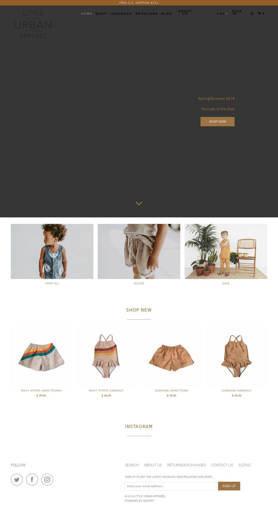 lunaandthekid.com — Shopify storefront screenshot