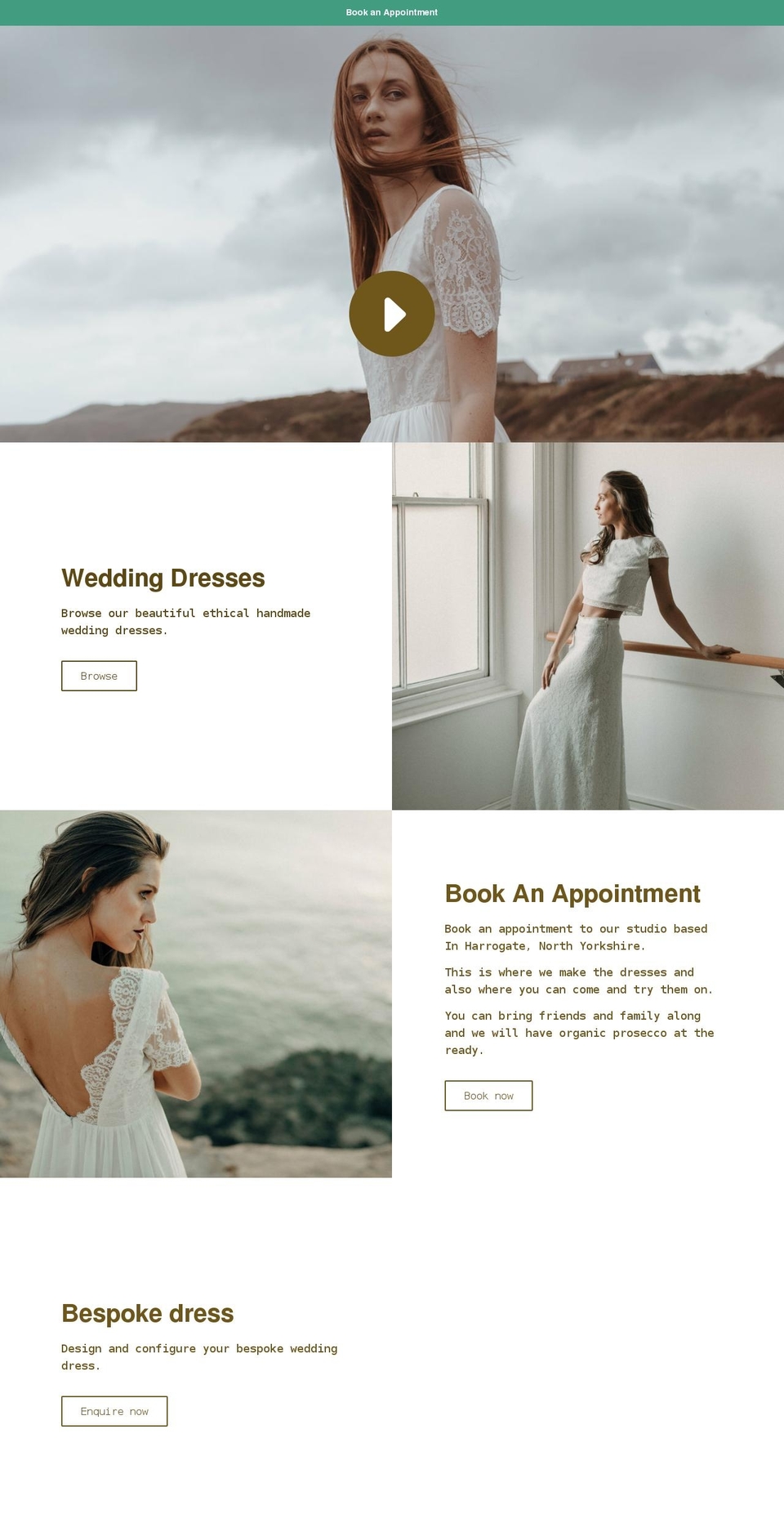 lunabride.com shopify website screenshot