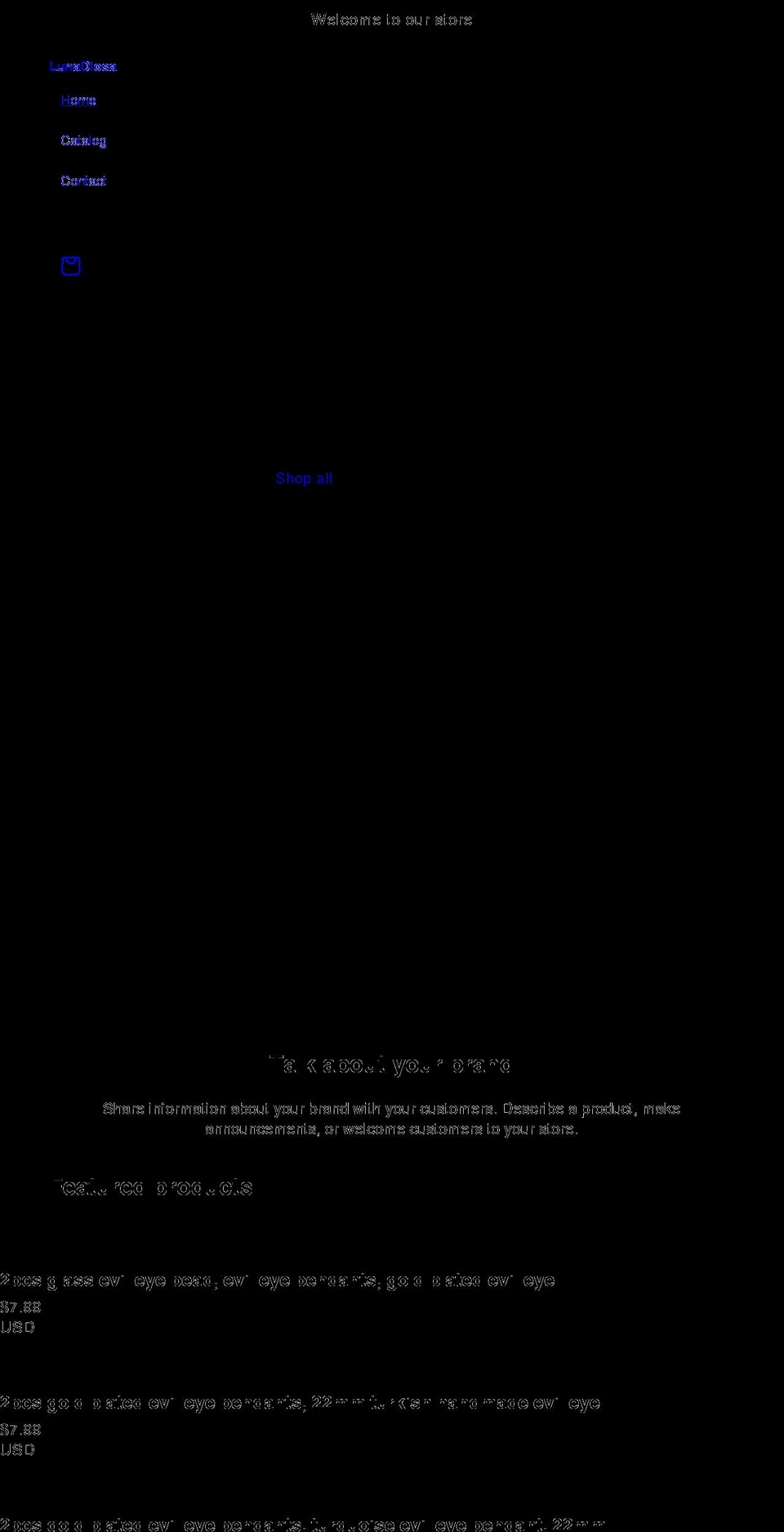 lunadiosa.com shopify website screenshot