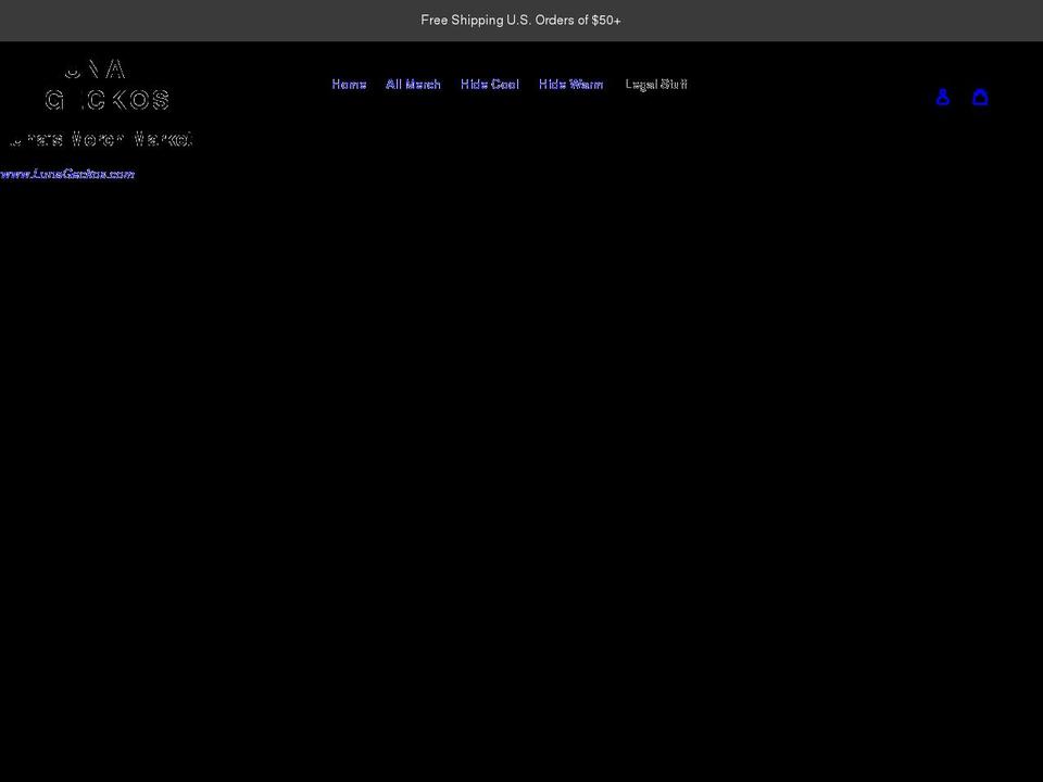 lunageckos.shop shopify website screenshot