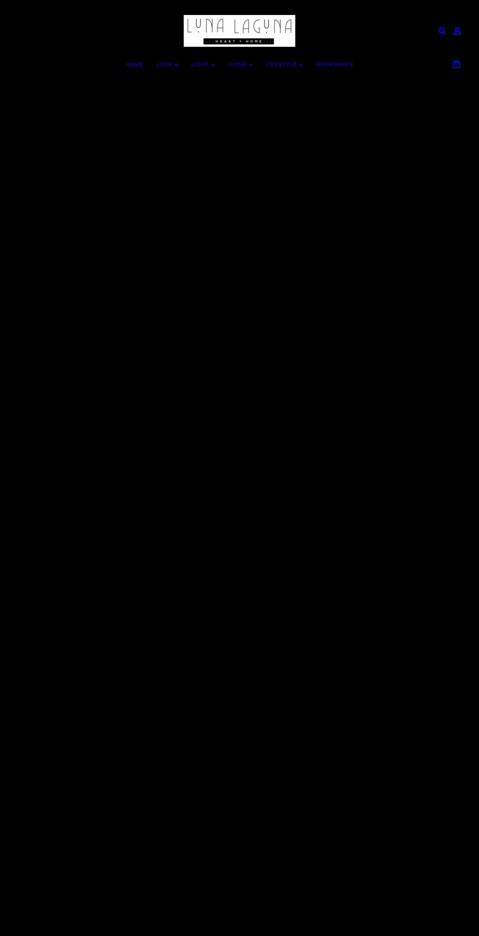 lunalaguna.com.au shopify website screenshot