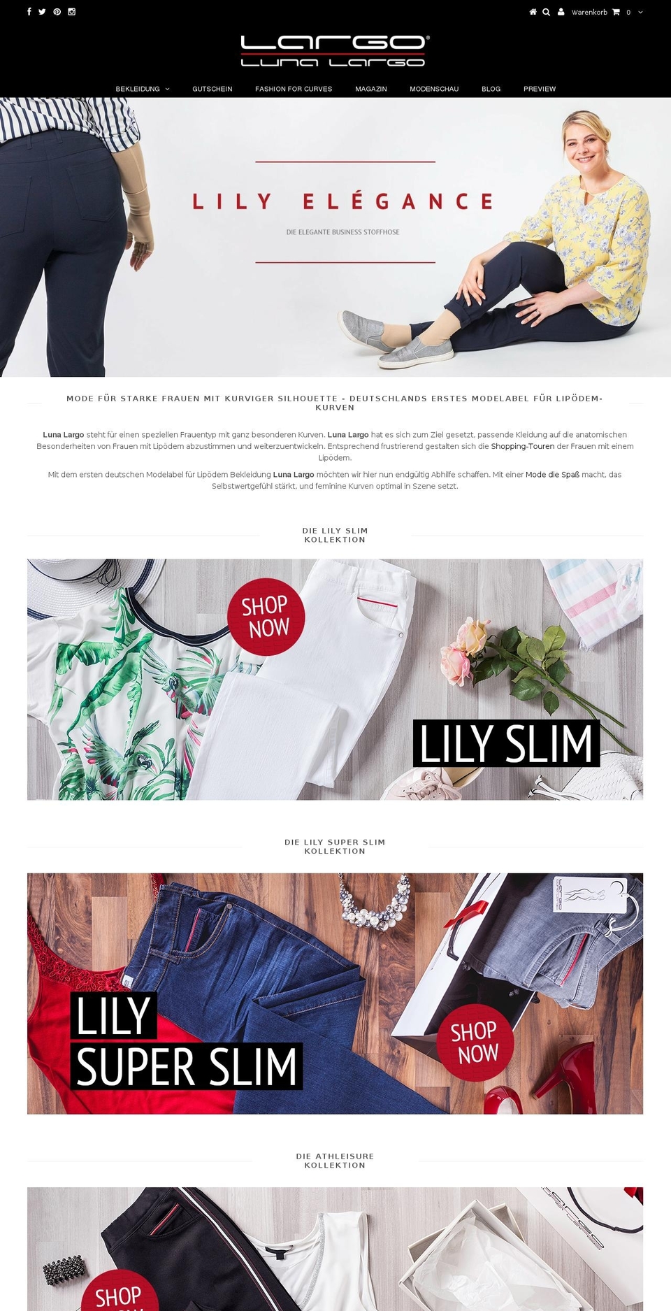 lunalargo.de shopify website screenshot