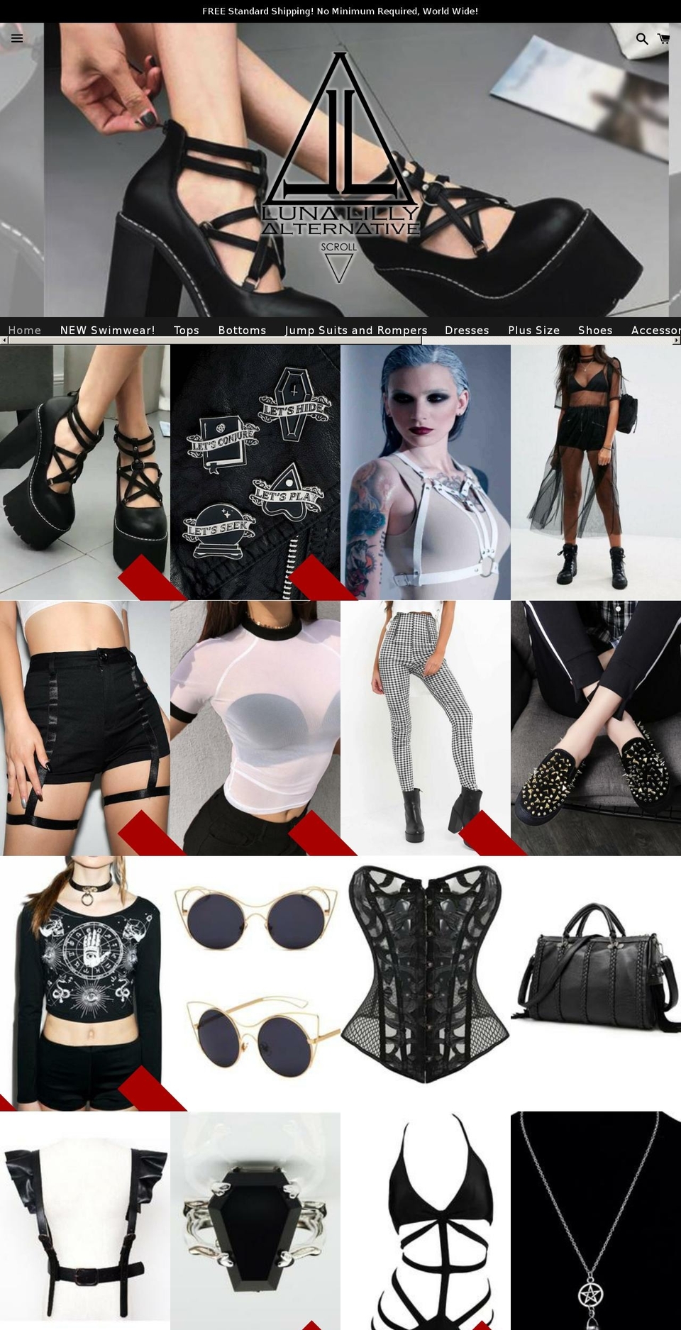lunalillyalternative.com — Shopify storefront screenshot