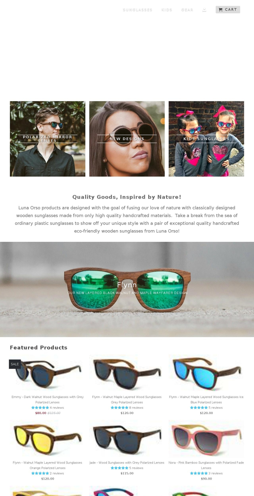 lunaorso.com — Shopify storefront screenshot