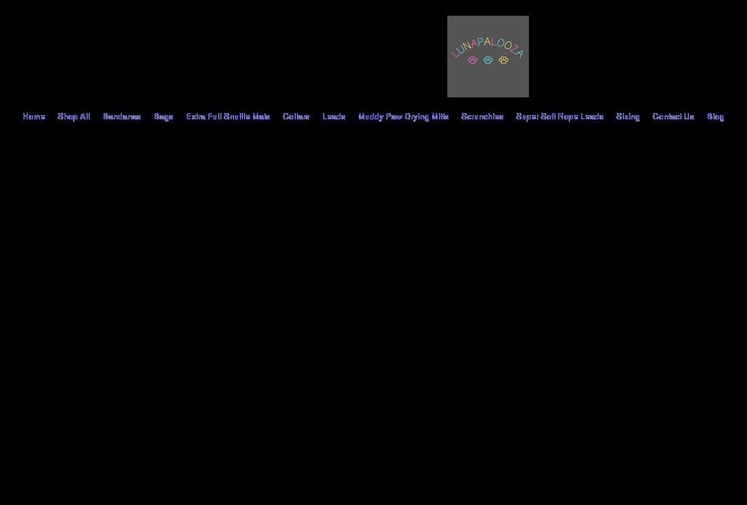 lunapalooza.co.uk shopify website screenshot