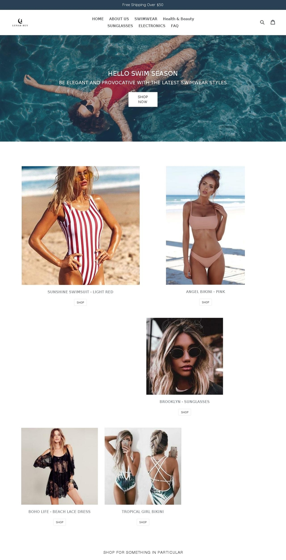 lunarbuy.com shopify website screenshot