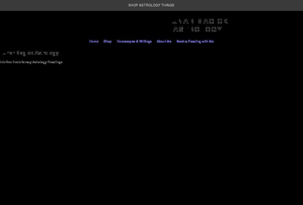 lunarmagickastrology.com shopify website screenshot
