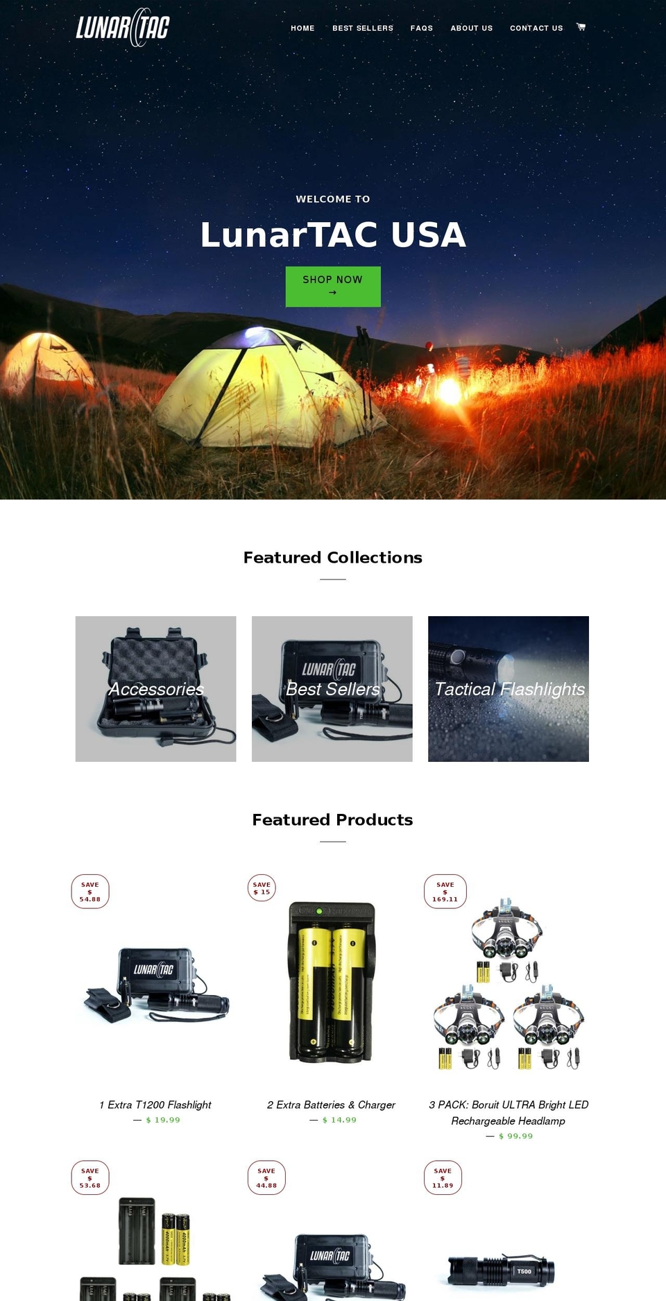 lunartac.com shopify website screenshot