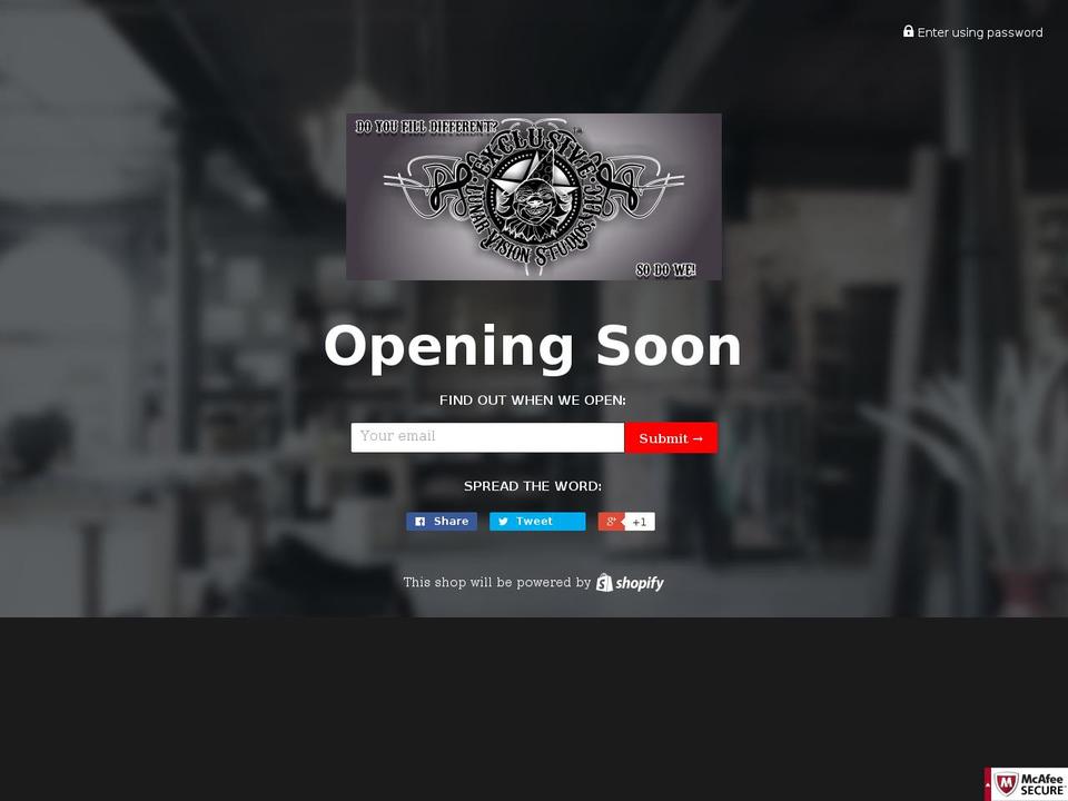lunarvisionstudiosllc.com shopify website screenshot
