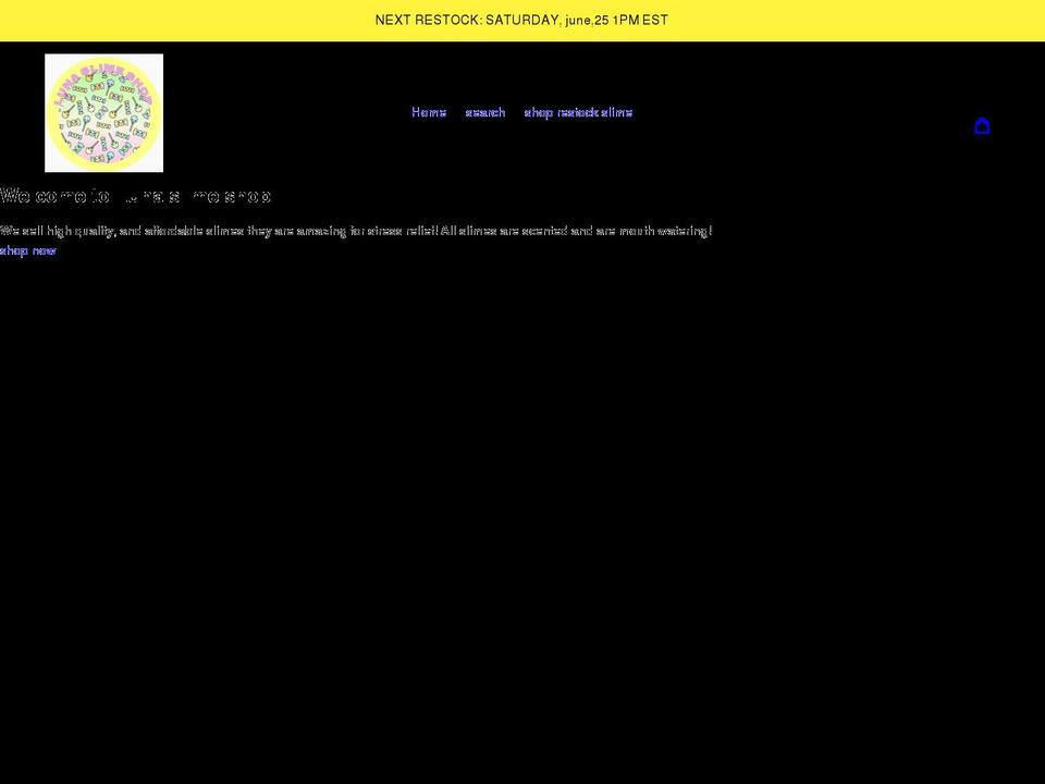lunaslimeshop.com shopify website screenshot