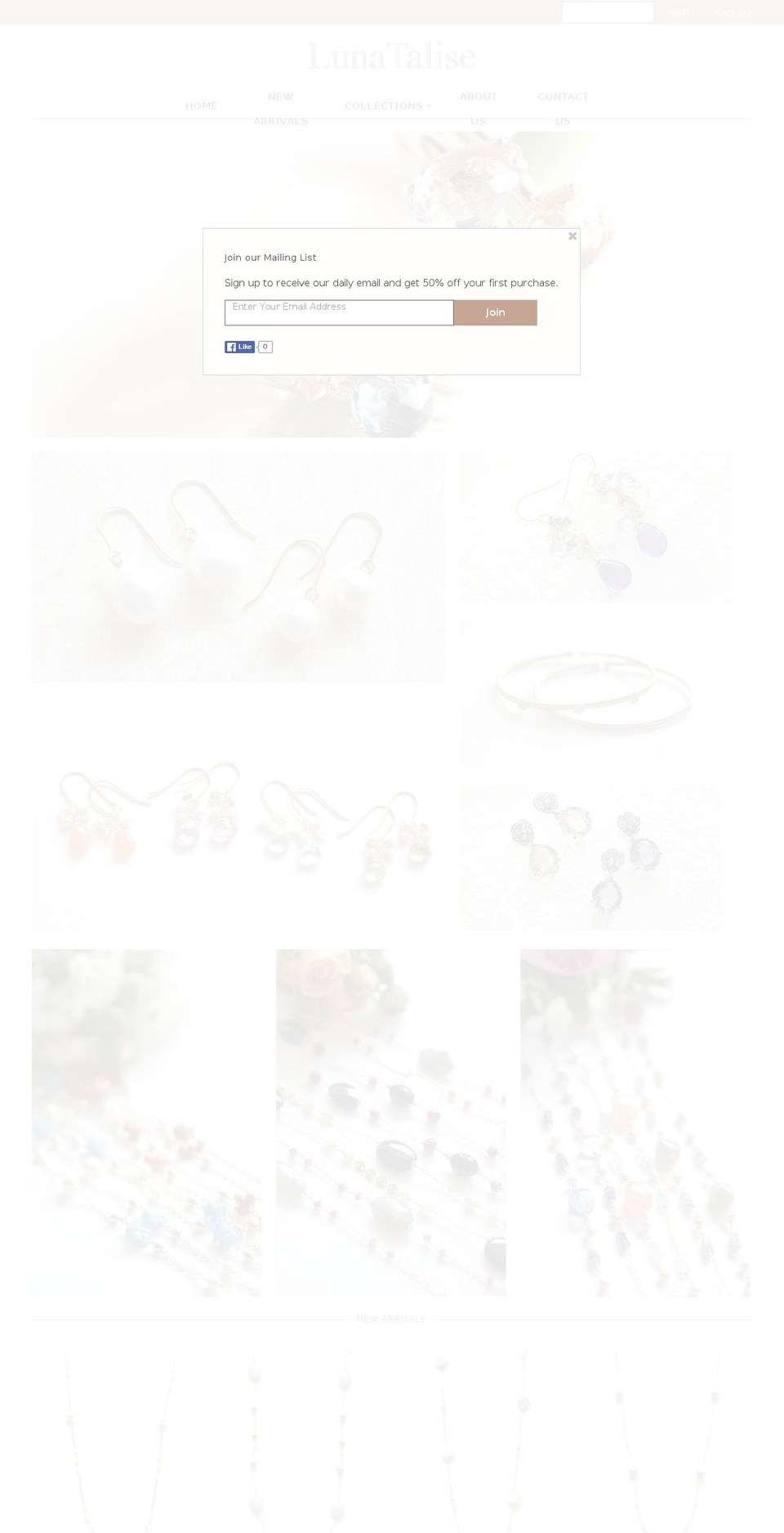 lunatalise.com shopify website screenshot