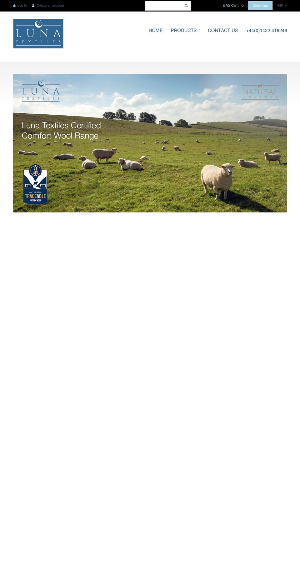 lunatex.co.uk shopify website screenshot