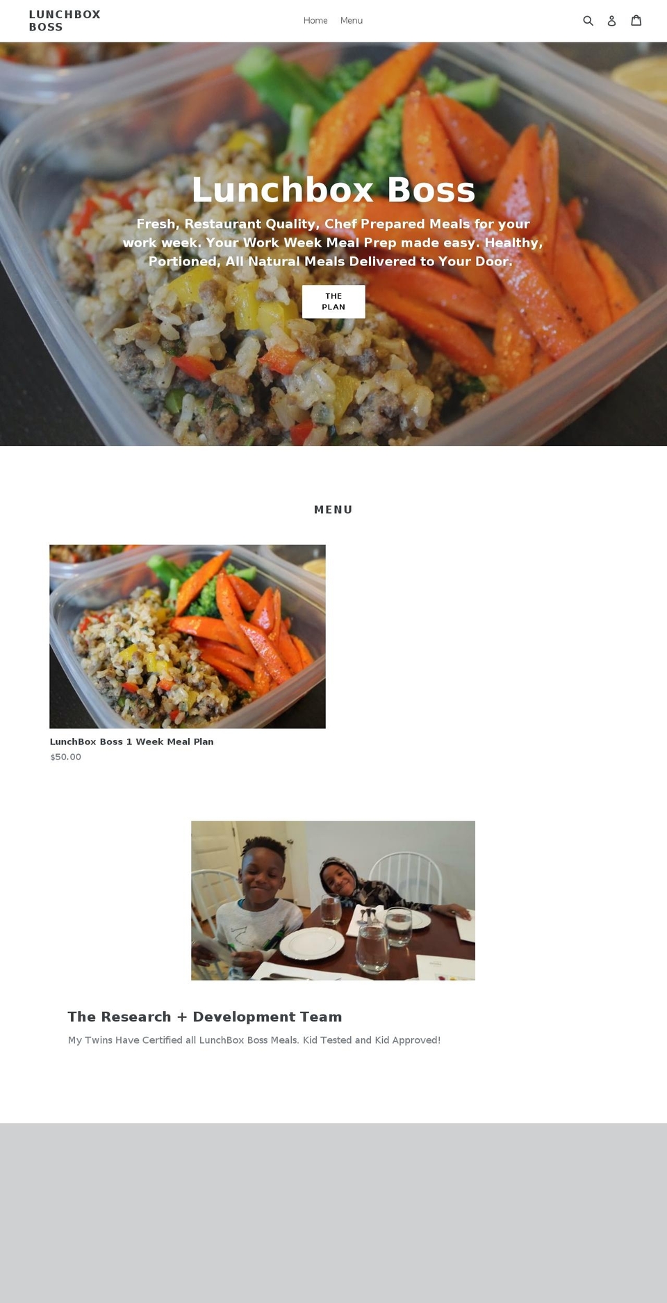 lunchboxboss.com — Shopify storefront screenshot