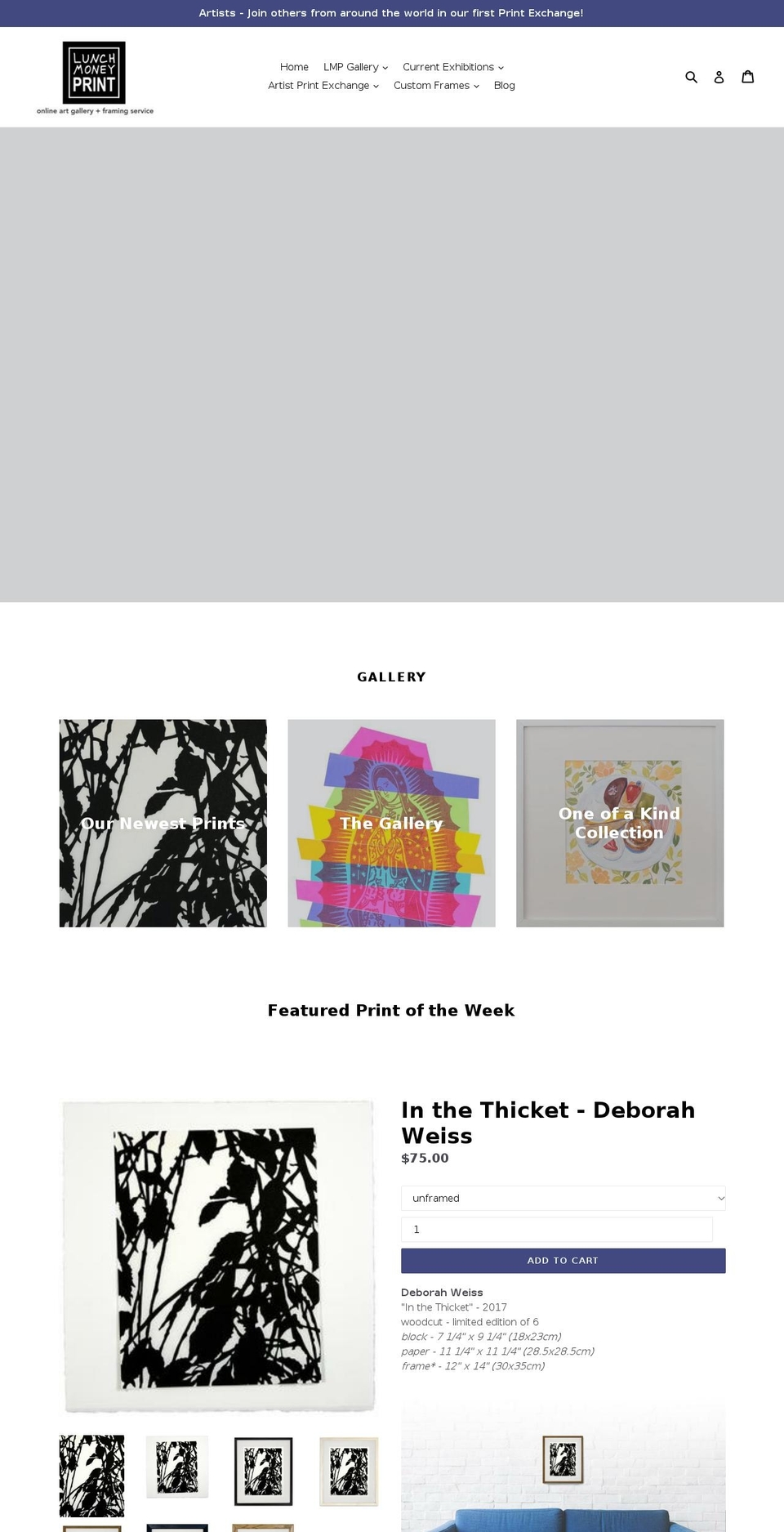 lunchmoneyprint.com shopify website screenshot