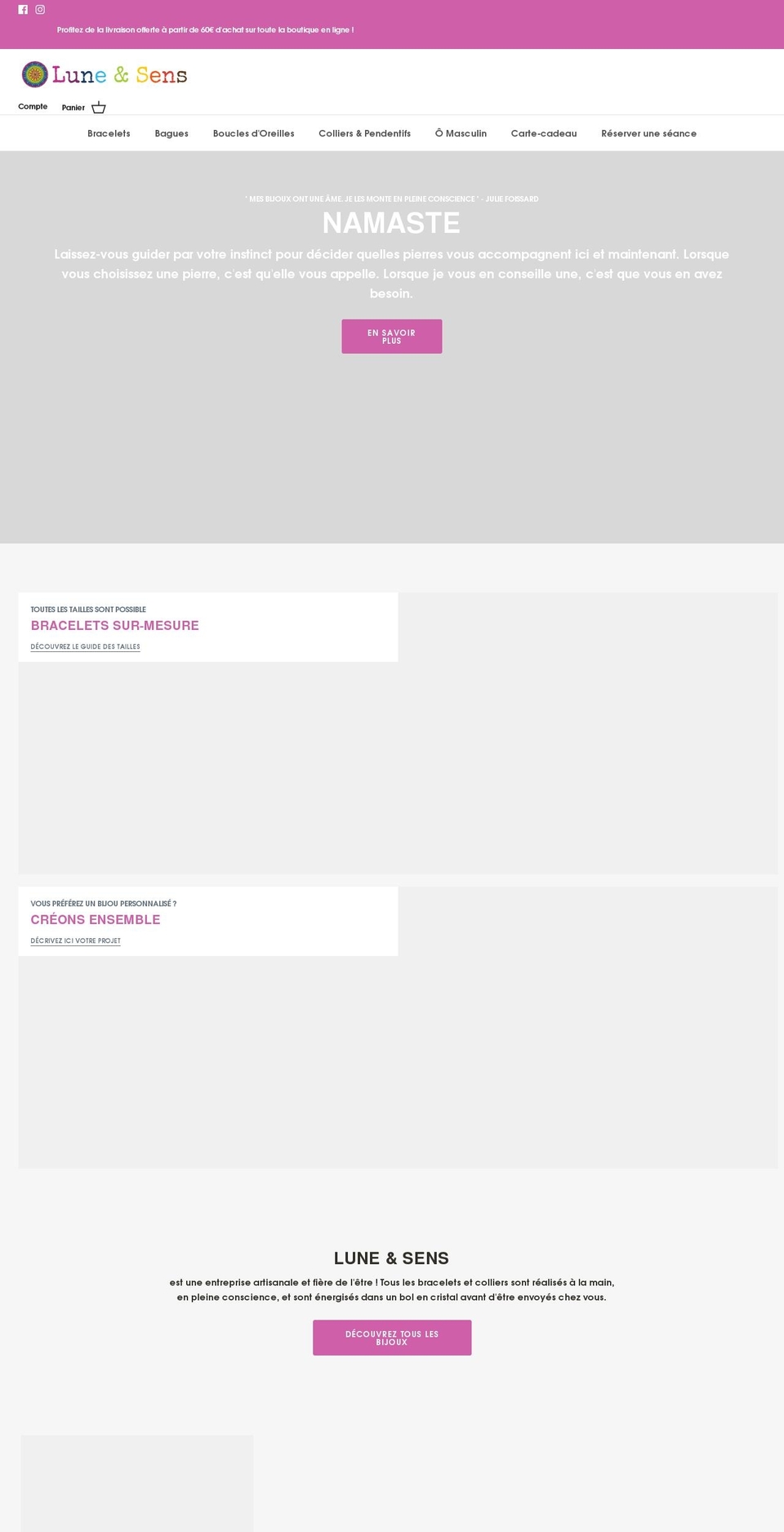 lune-et-sens.com — Shopify storefront screenshot