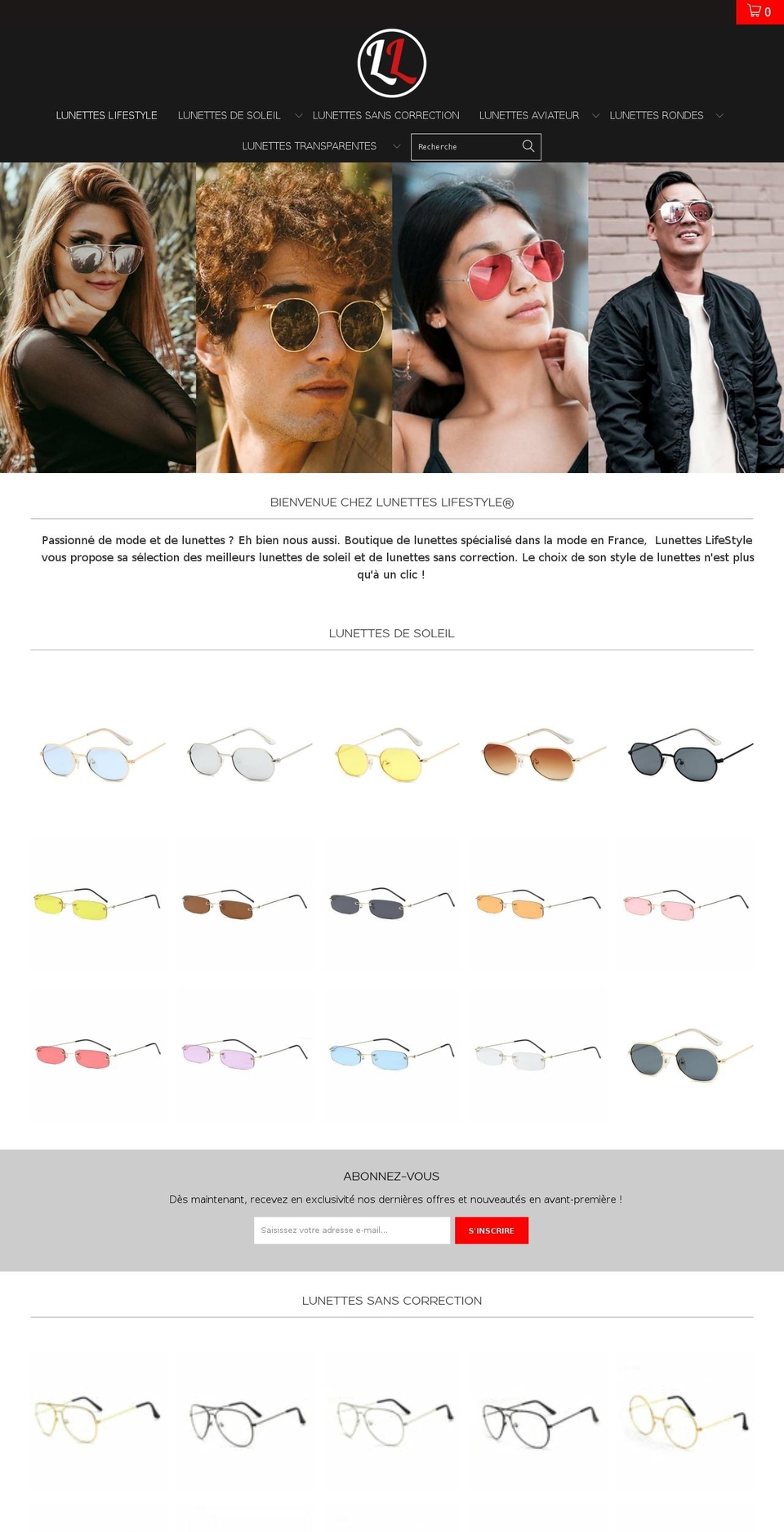 lunettes-lifestyle.com shopify website screenshot