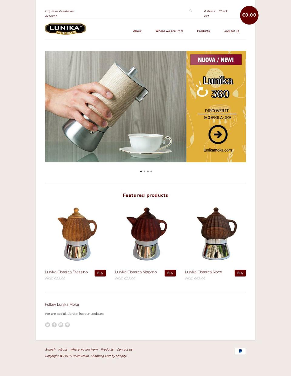 lunikamoka.com shopify website screenshot