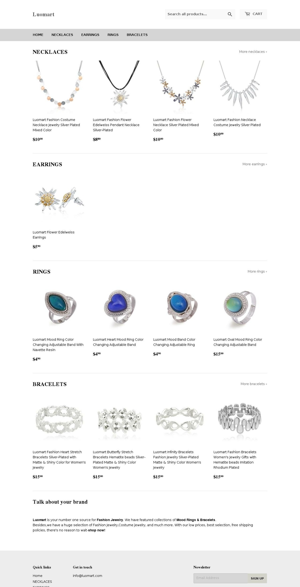 luomart.com shopify website screenshot