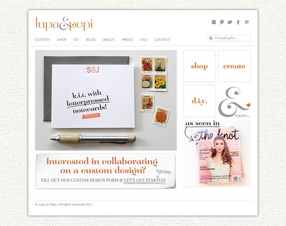 lupaandpepi.com shopify website screenshot