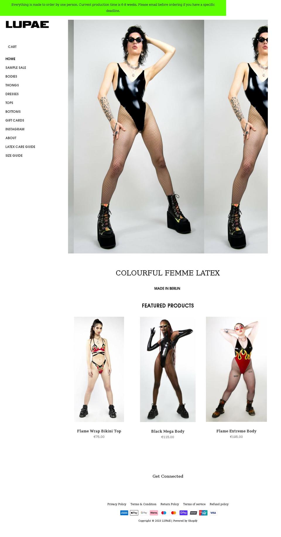 lupaeberlin.com shopify website screenshot