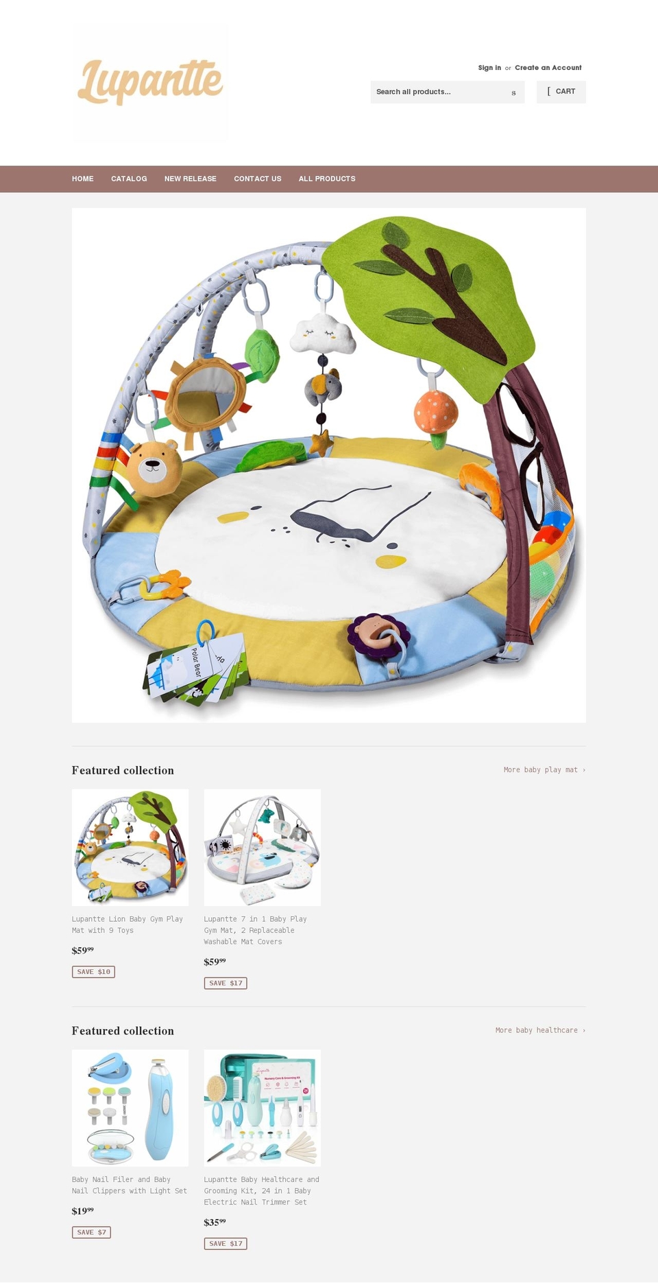 lupantte.com shopify website screenshot