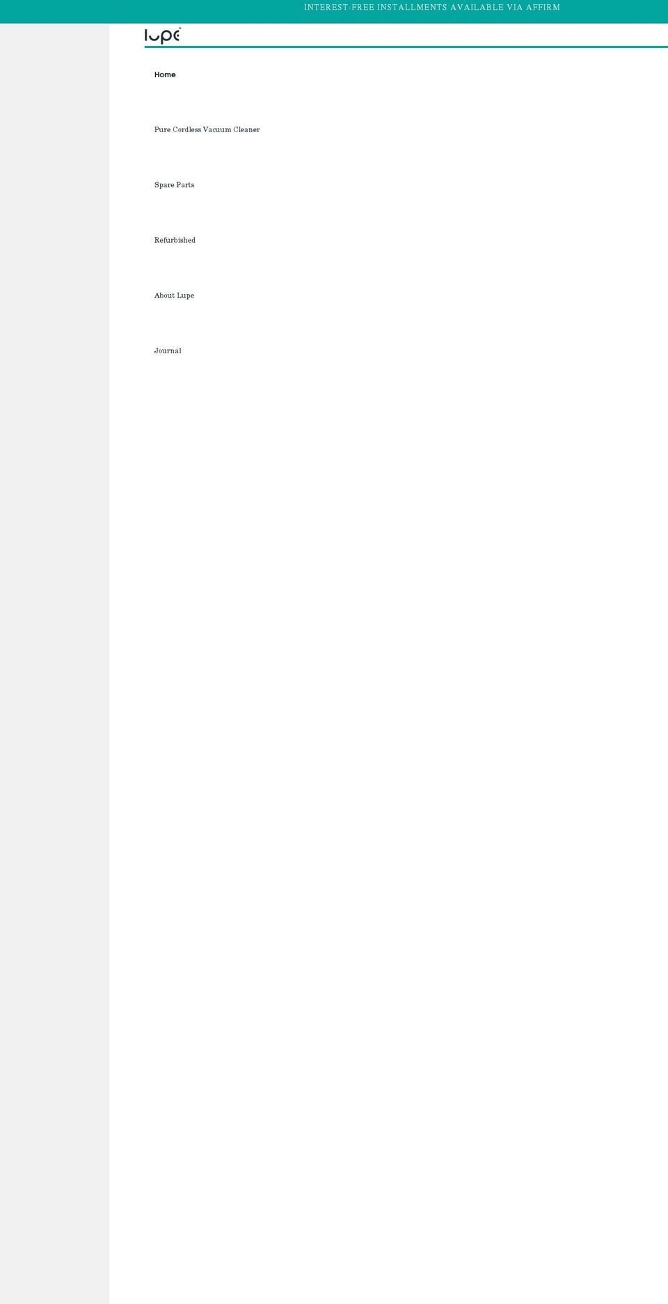 lupetechnology.com shopify website screenshot