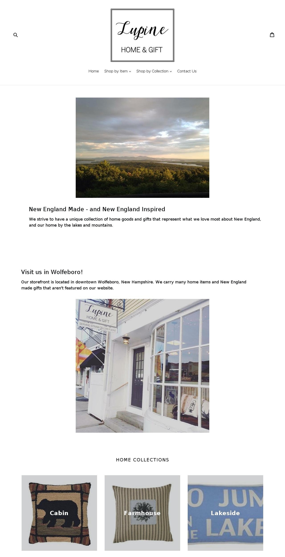 lupinehome.com — Shopify storefront screenshot